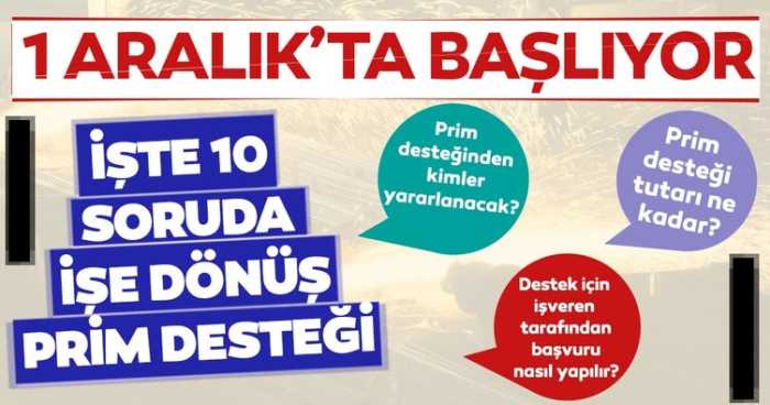 İşten çıkarılanlar için eski işe dönüş için başvurular 1 Aralık'ta 