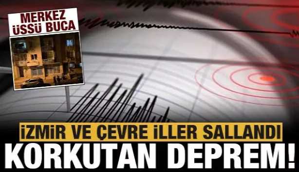 İzmir'de 4.9 büyüklüğünde deprem meydana geldi