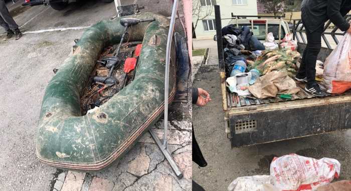 Jandarma Kaçak Balıkçıları suç üstü yakaladı 