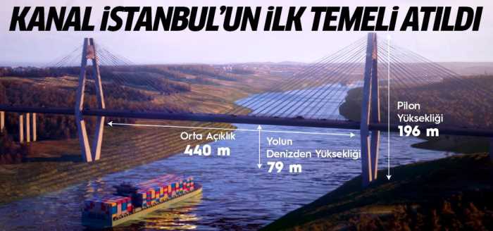 Kanal İstanbul'un ilk temeli atıldı!