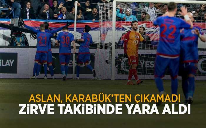 Kardemir Karabükspor-Galatasaray: 2-1