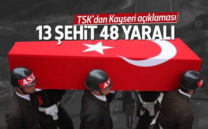 Kayseri'de otobüse araçla canlı bomba saldırısı