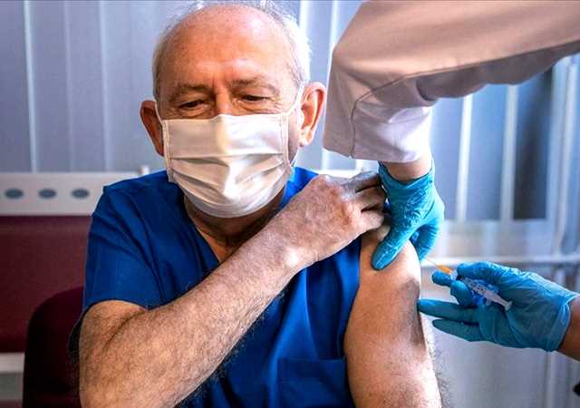 Kılıçdaroğlu, corona virüs aşısı oldu