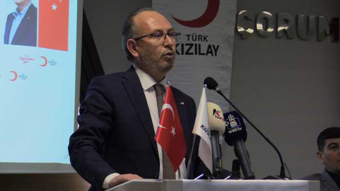 Kızılay Derneği Çorum şubesinin Genel Kurulu yapıldı
