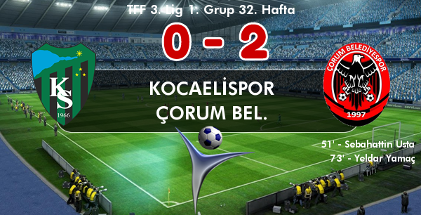 KOCAELİSPOR 0 - ÇORUM BEL. 2
