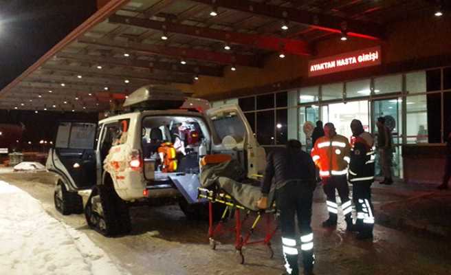 Köy yollarında karpaletli ambulans hayat kurtardı