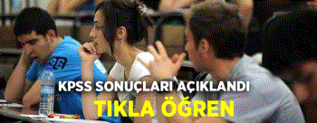 KPSS 2015 sonuçları açıklandı öğrenmen için  tıkla