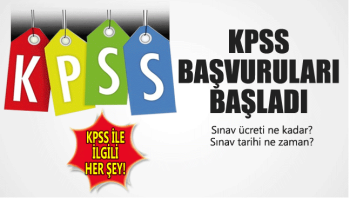 KPSS Başvuruları Bu gün  Başladı
