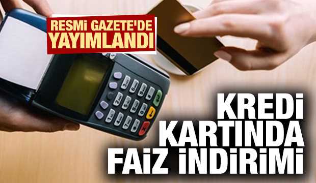 Kredi kartı faiz oranlarında yeni düzenleme