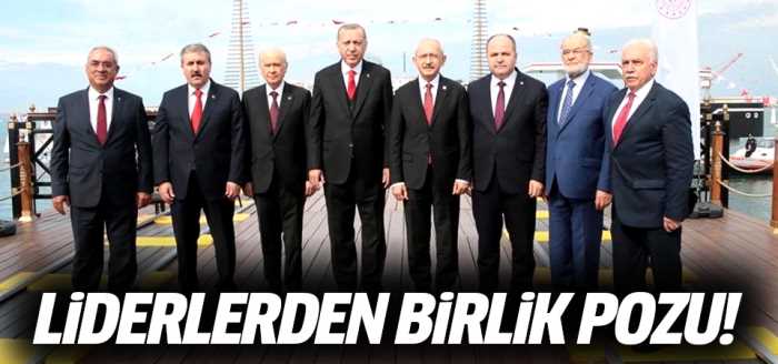 Liderlerden birlik pozu! 