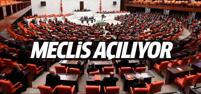 Meclis 1 Ekim Cumartesi günü açılıyor!