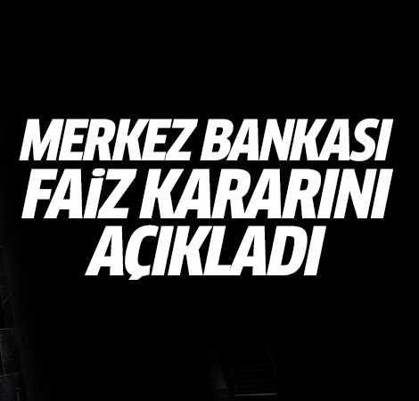 Merkez Bankası faiz kararını 8,50'de bıraktı