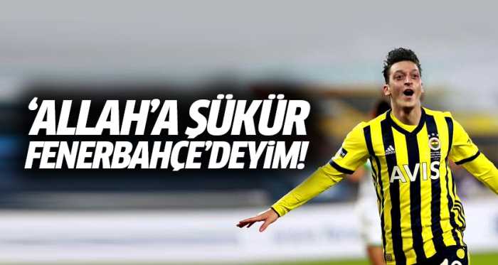 Mesut Özil resmen Fenerbahçe'de: Allah'a şükür!