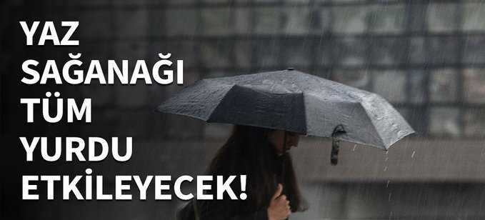 Meteoroloji'den sağanak uyarısı