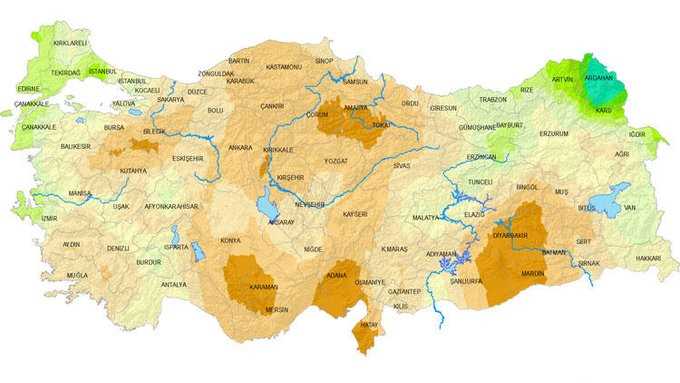 Meteoroloji raporlarında Çorum korkutan İL'ler arasında yer aldı