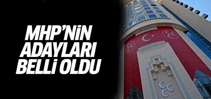 MHP 55 Belediye Başkan adayını açıkladı!