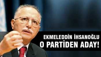 MHP'de Ekmeleddin İhsanoğlu aday