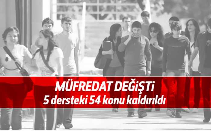 Milli Eğitim Bakanlığı lise kademesinde okutulan 110 ders kitabından 95'ini inceledi. Güncellenen kitaplar, 2016-2017 eğitim ve öğretim yılında kullanılacak