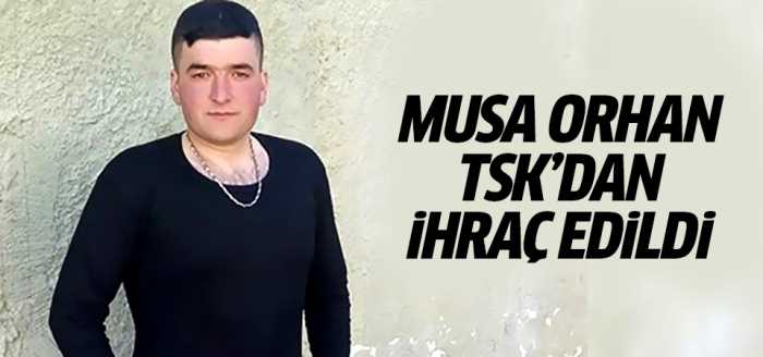 Musa Orhan TSK'dan ihraç edilmekten kurtulamadı