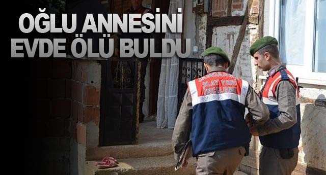 Oğlu annesini evde Ölü Buldu