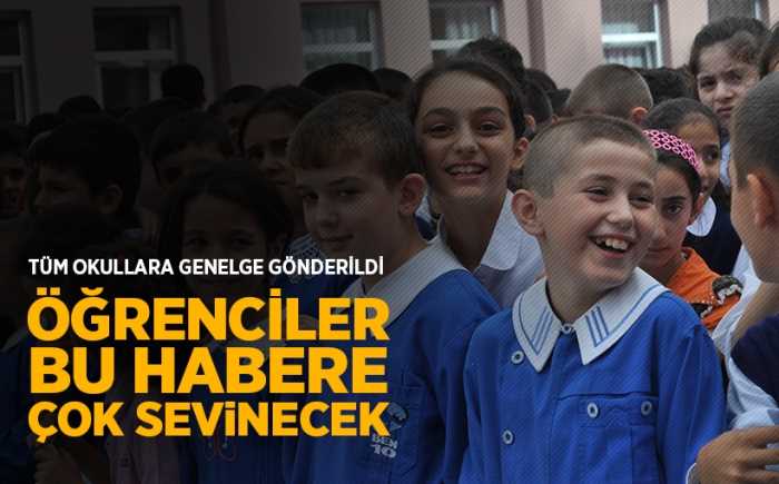 Öğrencileri sevindiren haber Bakandan geldi