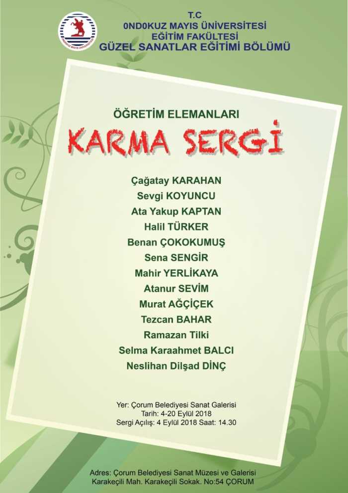 Öğretim görevlilerinden karma resim sergisi