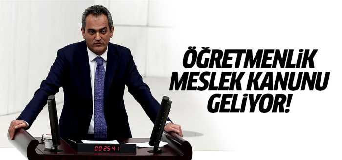 Öğretmenlik Meslek Kanunu Meclis'e geliyor