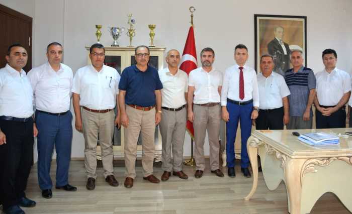 Okul müdürlerden Ömer Yılmaz'a “Hayırlı Olsun” Ziyareti