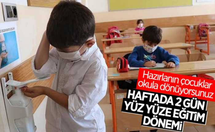 Okullarda yüz yüze eğitim başlıyor