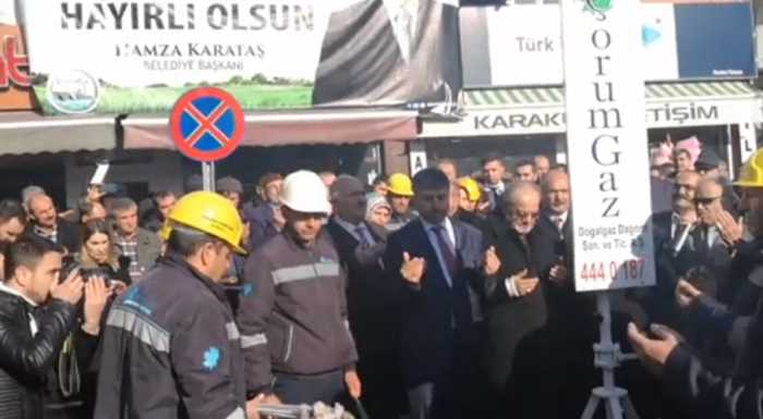 OSMANCIK DOĞAL GAZA KAVUŞTU