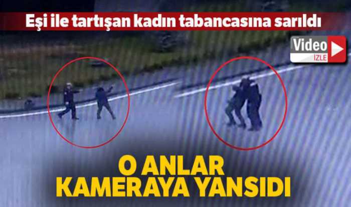 Otogar'da Eşiyle tartışan kadın silahını ateşledi