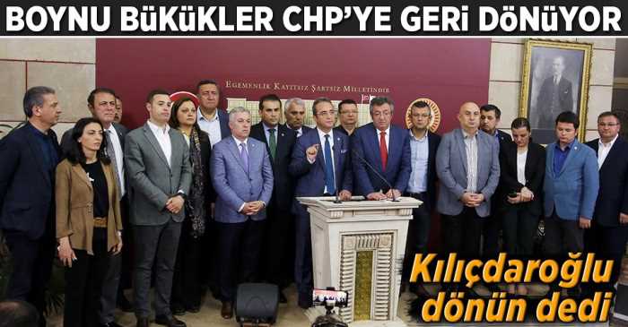 Oy 15'li 15'li CHP'nin 15'lileri Eve Dönüyor