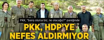 PKK, "barış olursa biz, ne olacağız?" paniğinde.