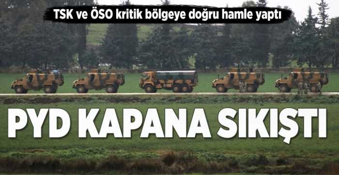 PKK'ların Afrin'den kaçış yolu kapatıldı!.