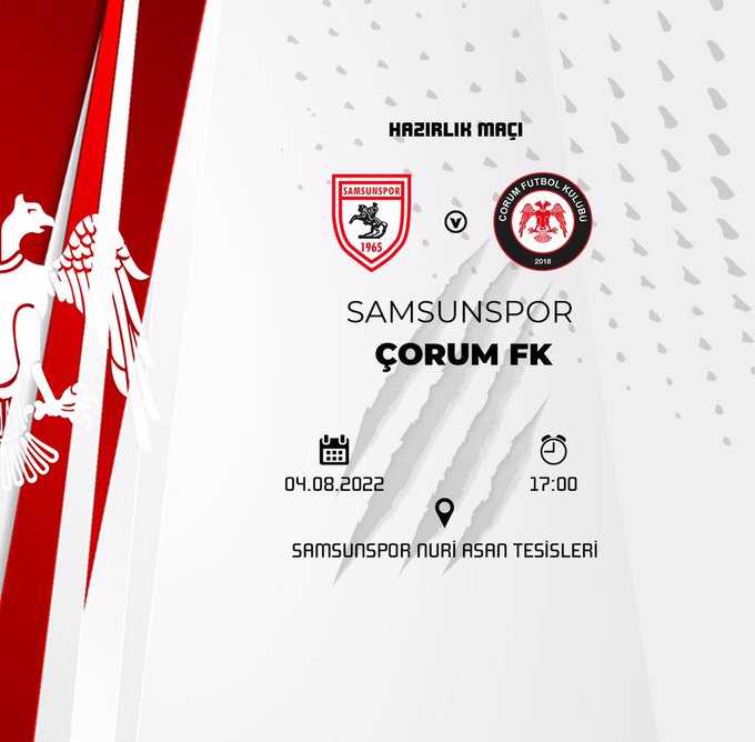 Samsunspor, Çorum FK ile hazırlık maçı