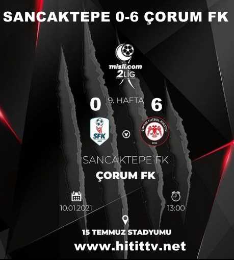 Sancaktepe FK 0-6 Çorum FK 