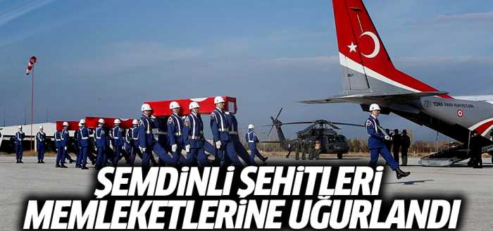 Şemdinli şehitleri memleketlerine uğurlandı