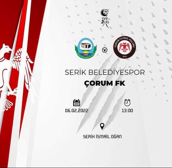 Serik Belediye spor  - Çorum FK 