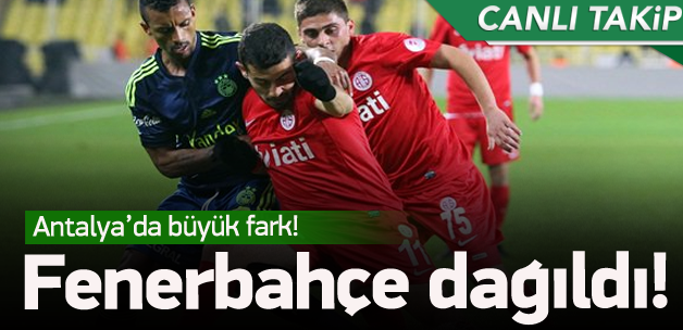 Spor Toto Süper Lig'de Antalyaspor, Fenerbahçe'yi 4-2 mağlup etti.