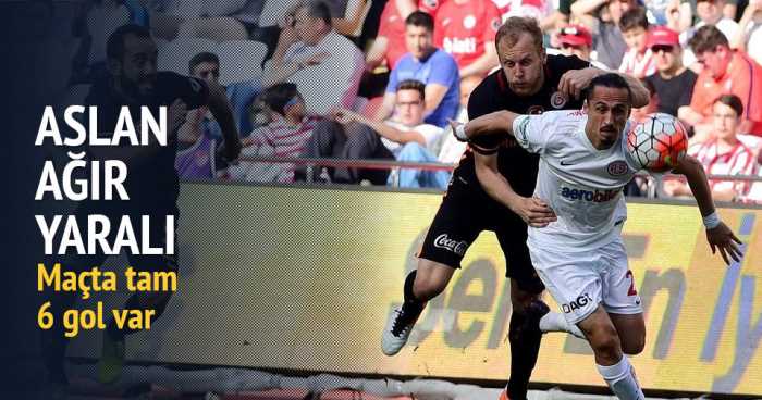 SPOR Toto Süper Lig'in 29'uncu haftasında Antalyaspor, Galatasaray'ı 4-2 mağlup etti