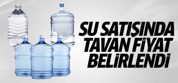 Su satışında tavan fiyat belirlendi