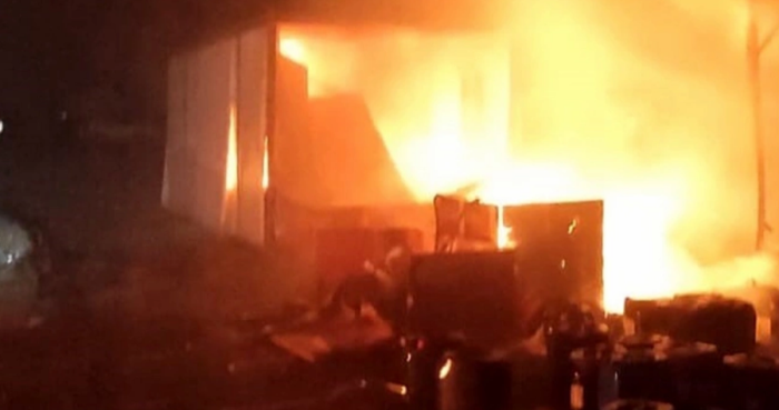 Sungurlu'da kapsül fabrikasında çıkan yangın korkuttu!