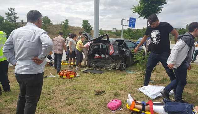 Sungurlu'da Trafik Kazası 9 Yaralı