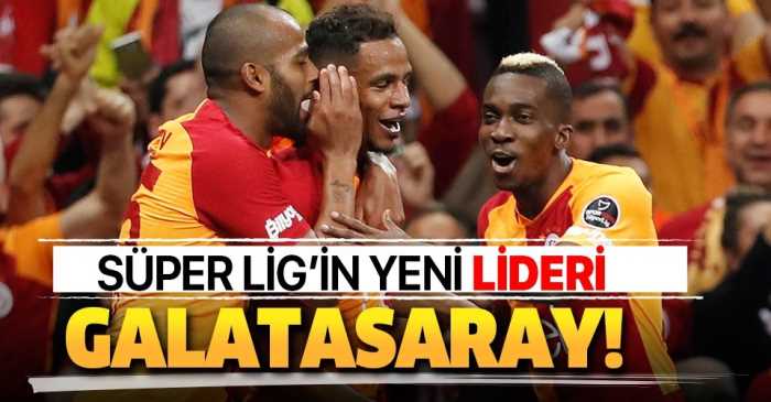 Süper Lig'in yeni lideri Galatasaray