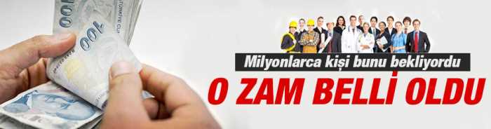 Taşeron işçinin zammı belli oldu!
