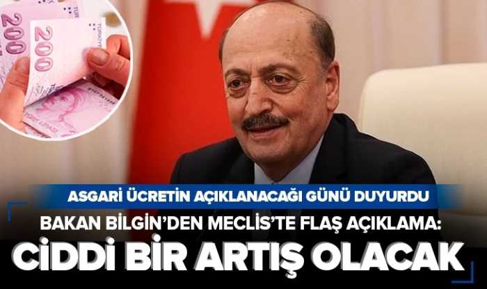 TBMM'de flaş asgari ücret açıklaması