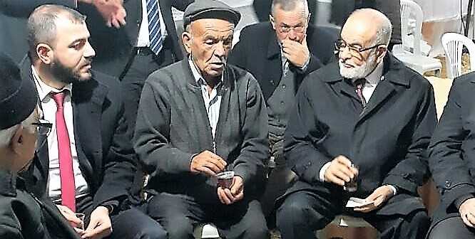 Temel Karamollaoğlu'ndan taziye ziyareti