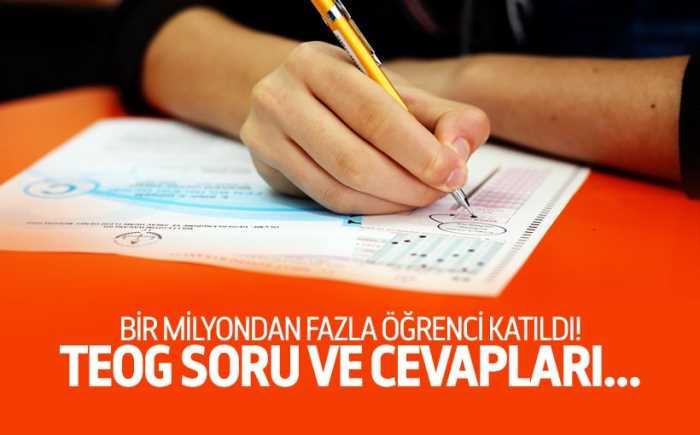 TEOG sınavları sona erdi. Soru ve cevaplar EBA'da yayınlandı