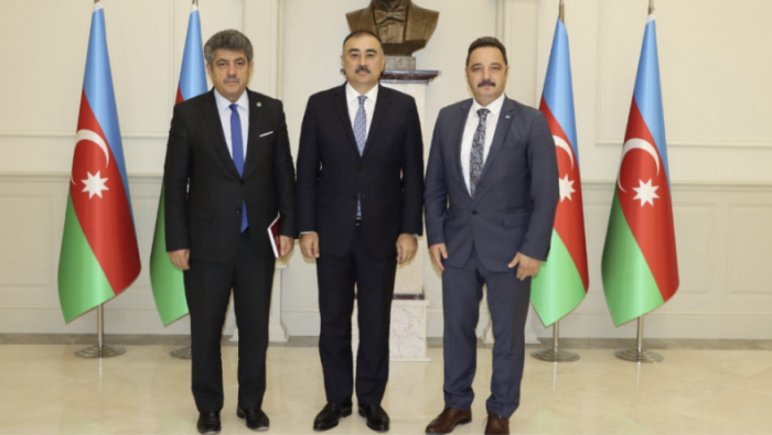 TİMBİR Azerbaycan’ın Ankara Büyükleçisi Memmedov’la görüştü