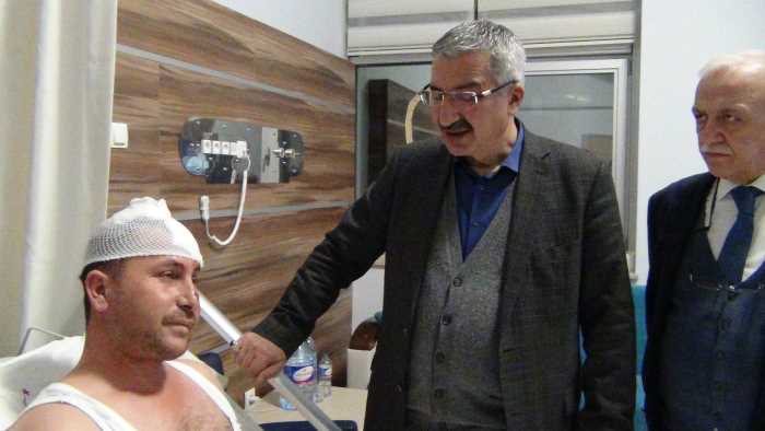 TRAFİK KAZASININ O ANLARINI VALİ KILIÇ'LA PAYLAŞTI